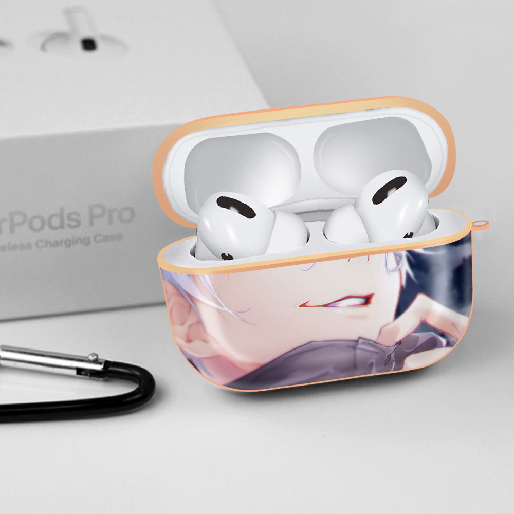 呪術廻戦 Jujutsu Kaisen 【AirPods Pro用】ハードシェル保護ケース｜耐衝撃・防指紋・カラビナ付き商品仕様