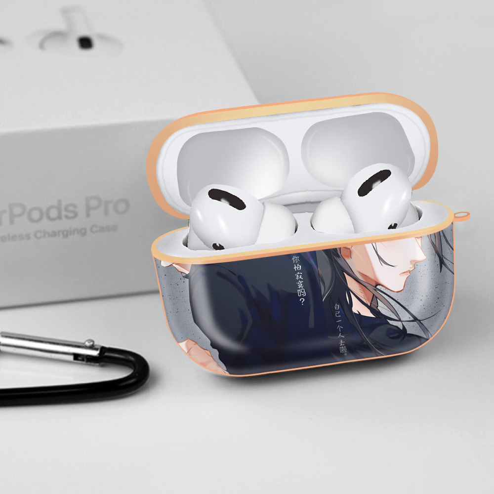 呪術廻戦 Jujutsu Kaisen 【AirPods Pro用】ハードシェル保護ケース｜耐衝撃・防指紋・カラビナ付き商品仕様