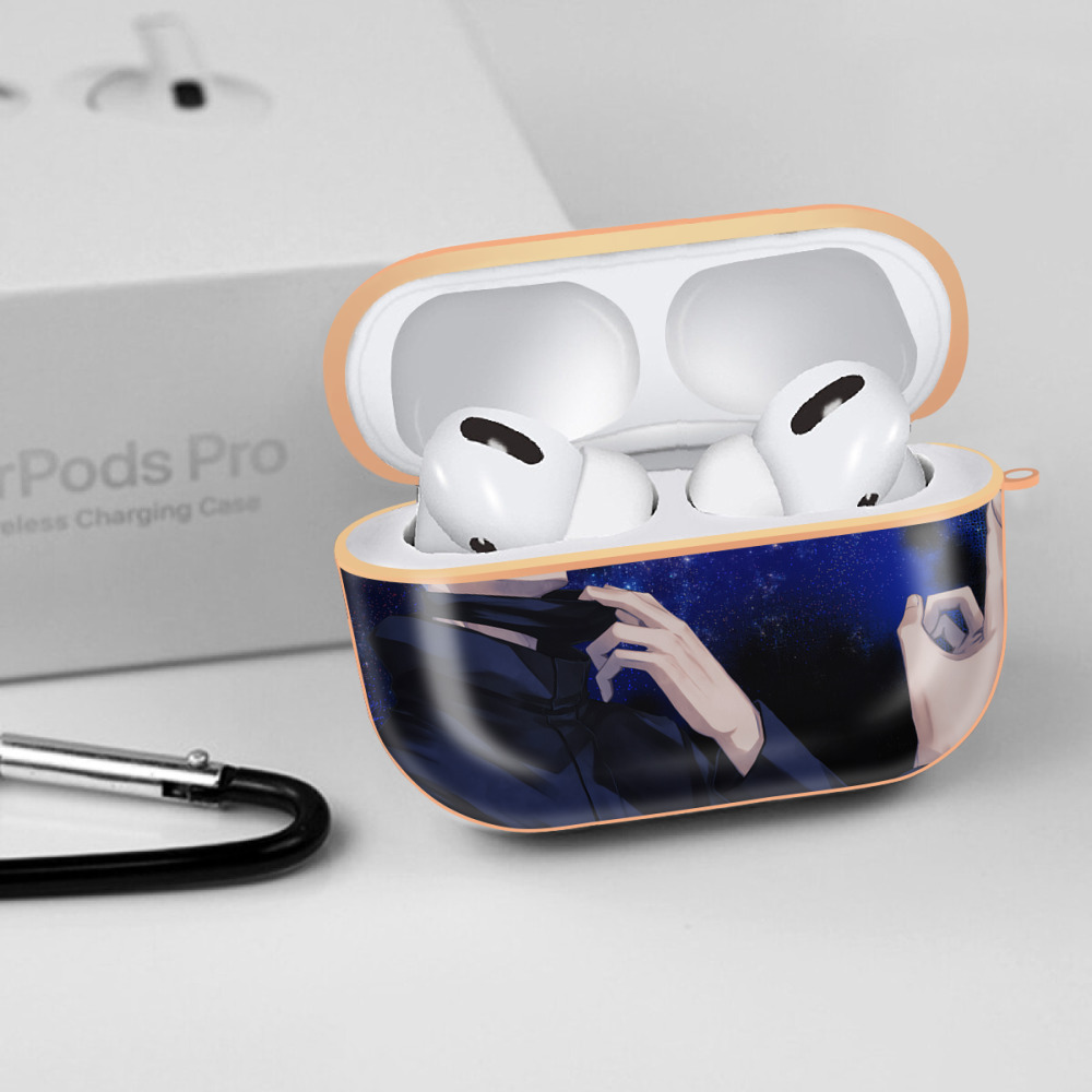 呪術廻戦 Jujutsu Kaisen 【AirPods Pro用】ハードシェル保護ケース｜耐衝撃・防指紋・カラビナ付き商品仕様