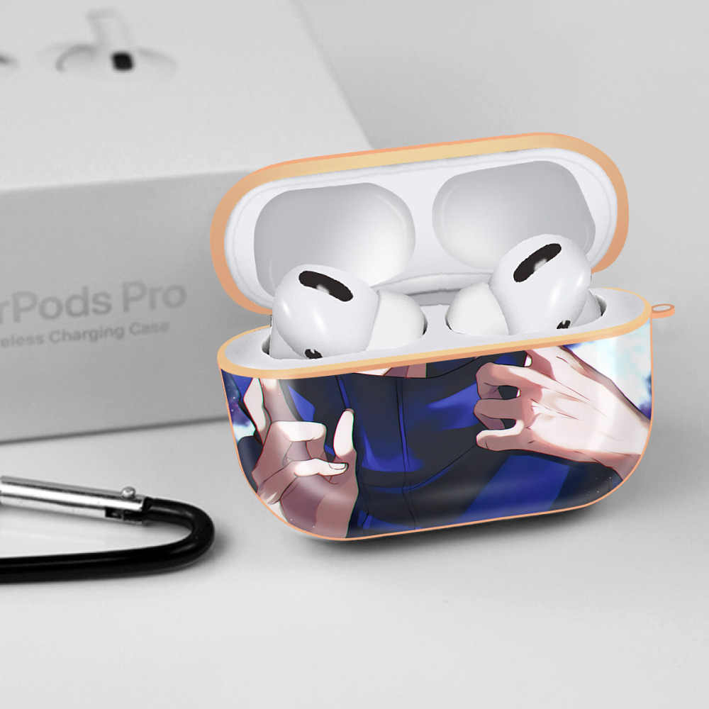 呪術廻戦 Jujutsu Kaisen 【AirPods Pro用】ハードシェル保護ケース｜耐衝撃・防指紋・カラビナ付き商品仕様