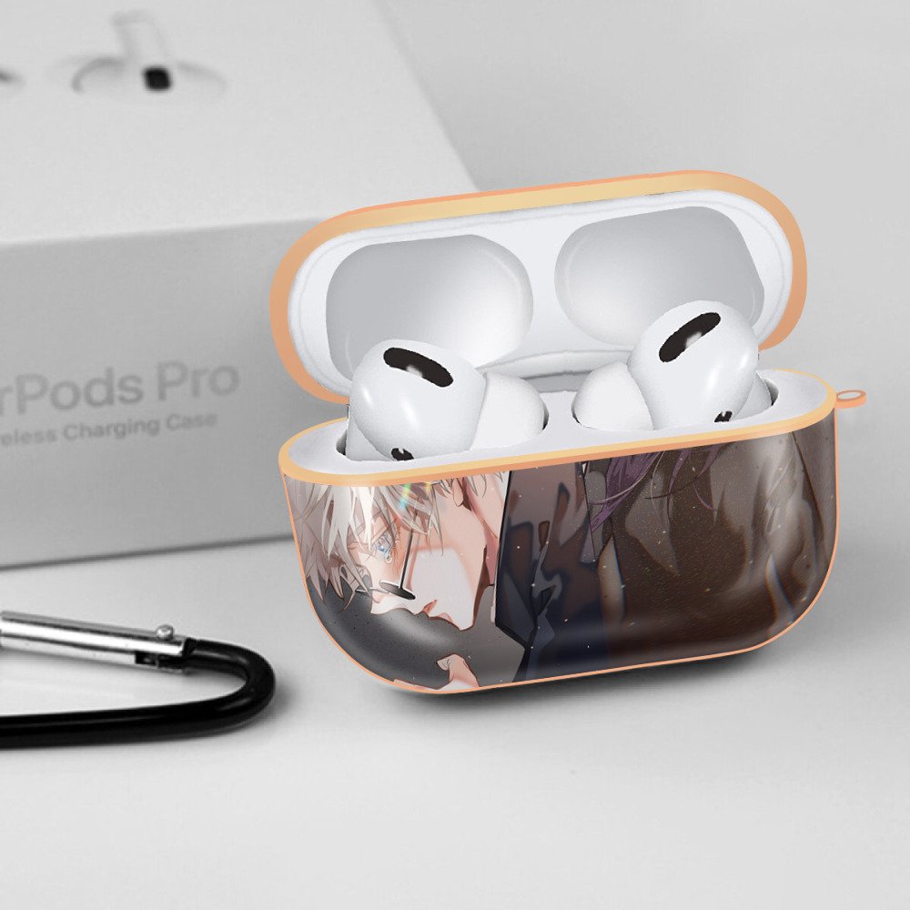 呪術廻戦 Jujutsu Kaisen 【AirPods Pro用】ハードシェル保護ケース｜耐衝撃・防指紋・カラビナ付き商品仕様