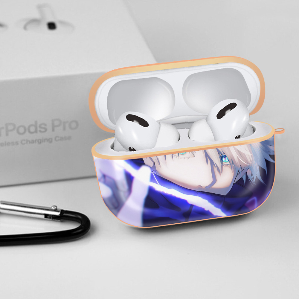 呪術廻戦 Jujutsu Kaisen 【AirPods Pro用】ハードシェル保護ケース｜耐衝撃・防指紋・カラビナ付き商品仕様