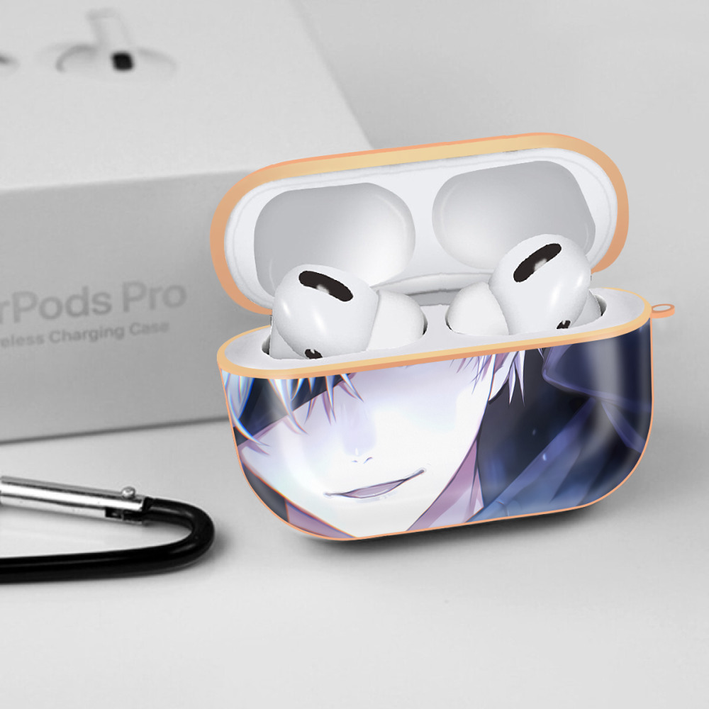 呪術廻戦 Jujutsu Kaisen 【AirPods Pro用】ハードシェル保護ケース｜耐衝撃・防指紋・カラビナ付き商品仕様