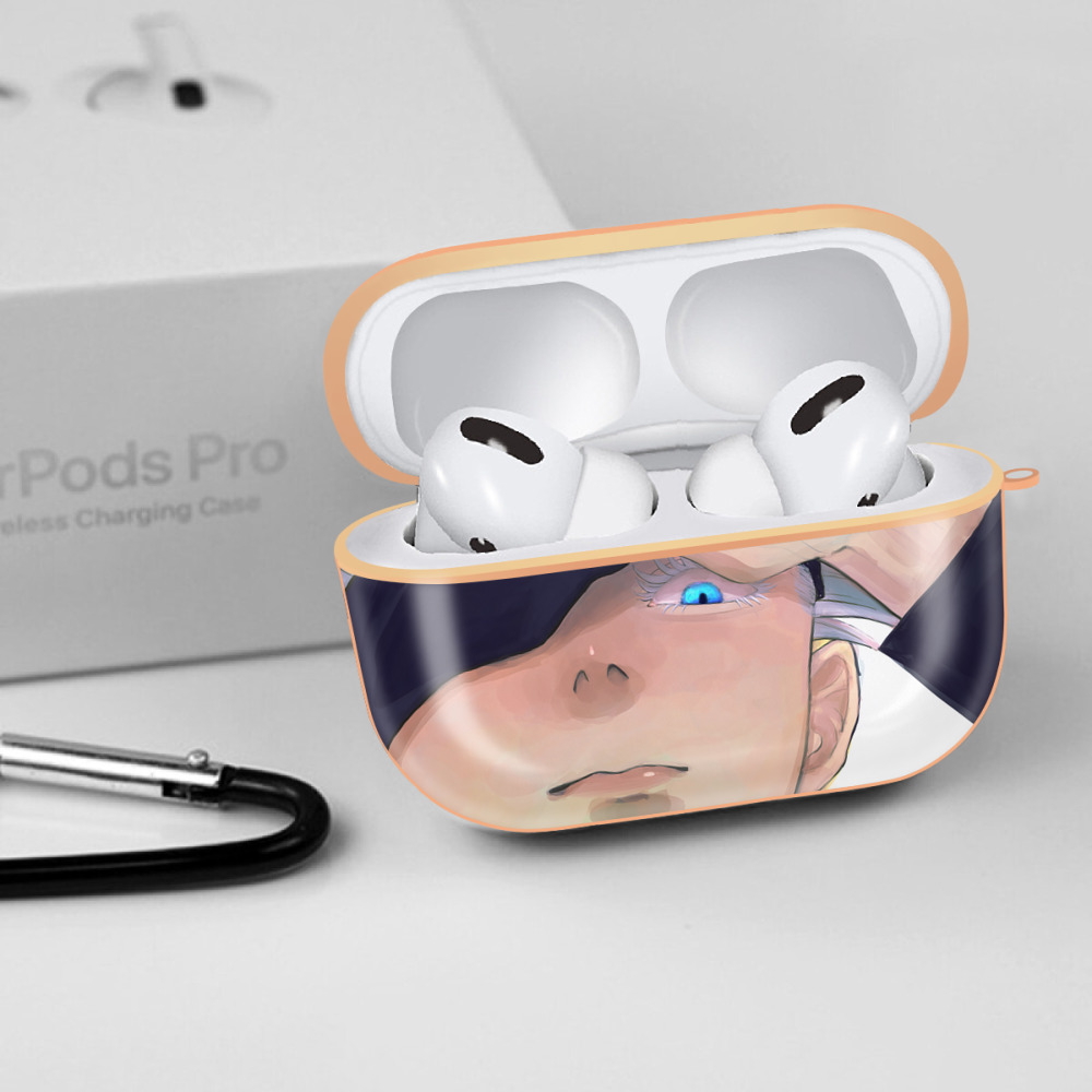 呪術廻戦 Jujutsu Kaisen 【AirPods Pro用】ハードシェル保護ケース｜耐衝撃・防指紋・カラビナ付き商品仕様