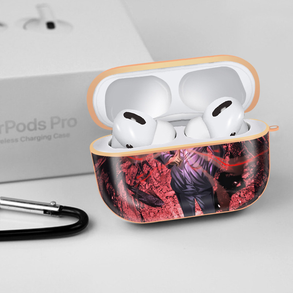 呪術廻戦 Jujutsu Kaisen 【AirPods Pro用】ハードシェル保護ケース｜耐衝撃・防指紋・カラビナ付き商品仕様