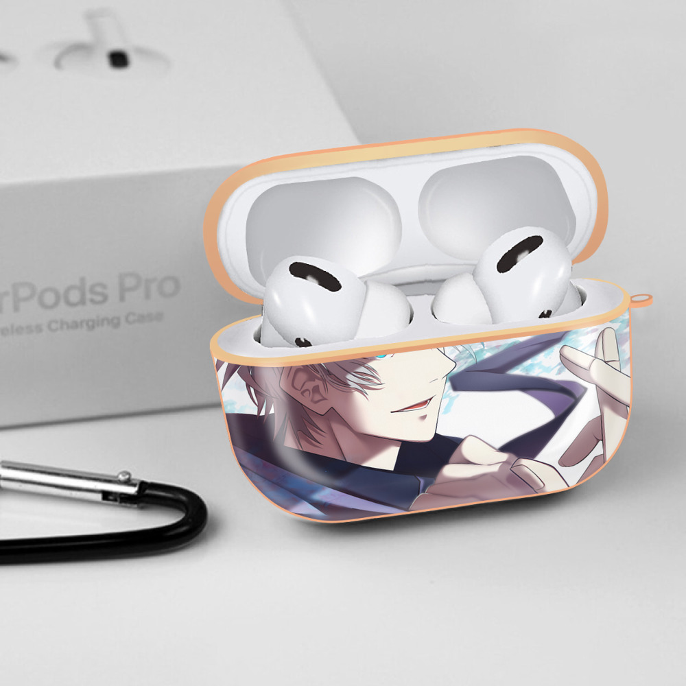 呪術廻戦 Jujutsu Kaisen 【AirPods Pro用】ハードシェル保護ケース｜耐衝撃・防指紋・カラビナ付き商品仕様