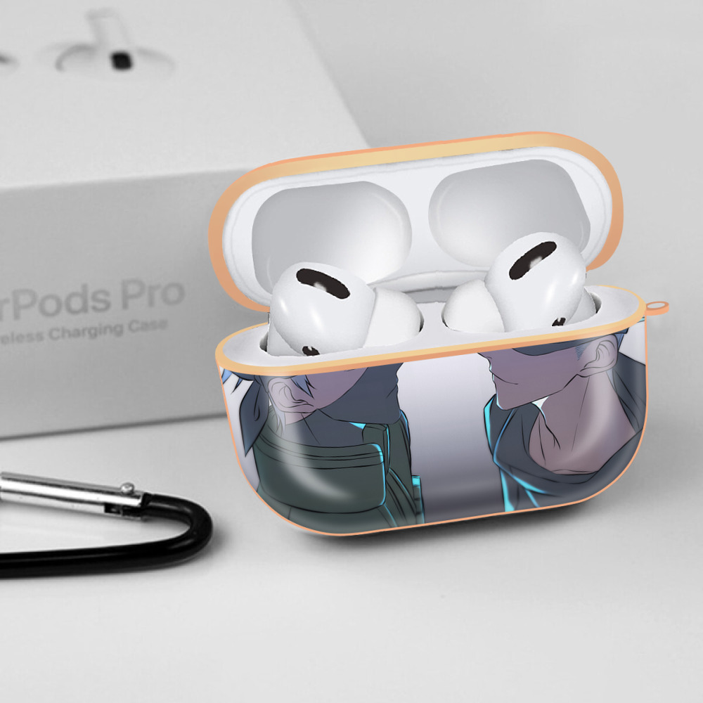 呪術廻戦 Jujutsu Kaisen 【AirPods Pro用】ハードシェル保護ケース｜耐衝撃・防指紋・カラビナ付き商品仕様